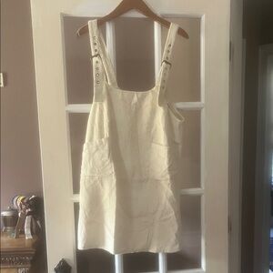 POL Cream Corduroy Jumper Dress-NWOT
